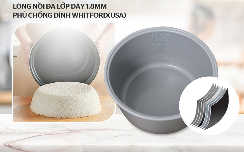 Nồi cơm điện Sunhouse SHD8662 - Hàng chính hãng