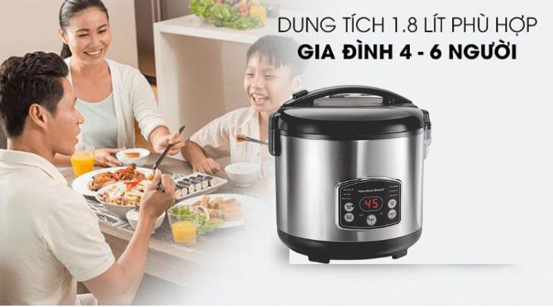 Nồi cơm điện nắp gài Hamilton Beach 37541-IN - Hàng chính hãng