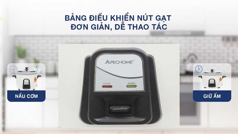 Nồi cơm điện nắp rời Apechome APH-RC160 - Hàng chính hãng