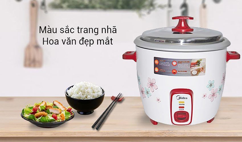 Nồi cơm điện nắp rời Midea MR-GM22SC - Hàng chính hãng