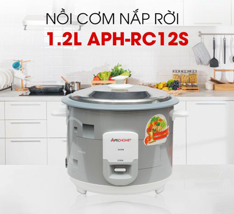 Nồi cơm điện nắp rời Apechome APH-RC12S - Hàng chính hãng