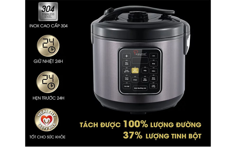 Nồi cơm tách đường La Gourmet 9556704363992 - Hàng chính hãng