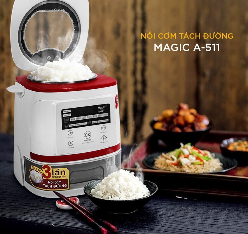 Nồi cơm điện tách đường Magic Korea A-511 - Hàng chính hãng