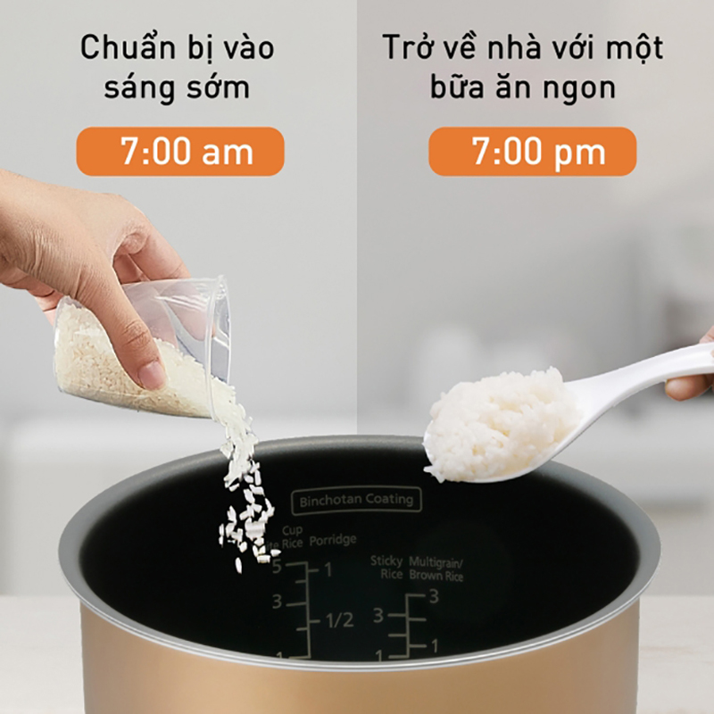 Nồi cơm điện tử Panasonic SR-DK104WRA - 1 lít - Hàng chính hãng