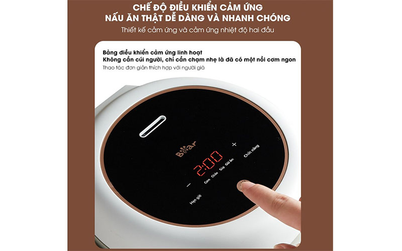 Nồi cơm điện tử Bear SB-NC16L - Hàng chính hãng