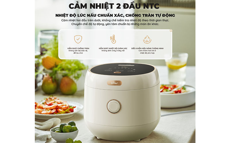 Nồi cơm điện tử Bear SB-NC30B - Hàng chính hãng