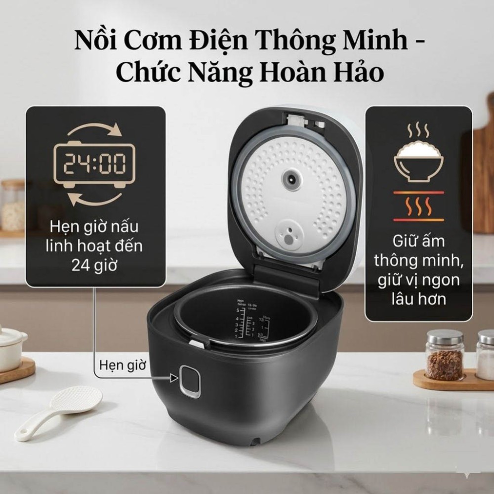 Nồi cơm điện tử 1L Sharp KS-COM1029MV-SL - Hàng chính hãng