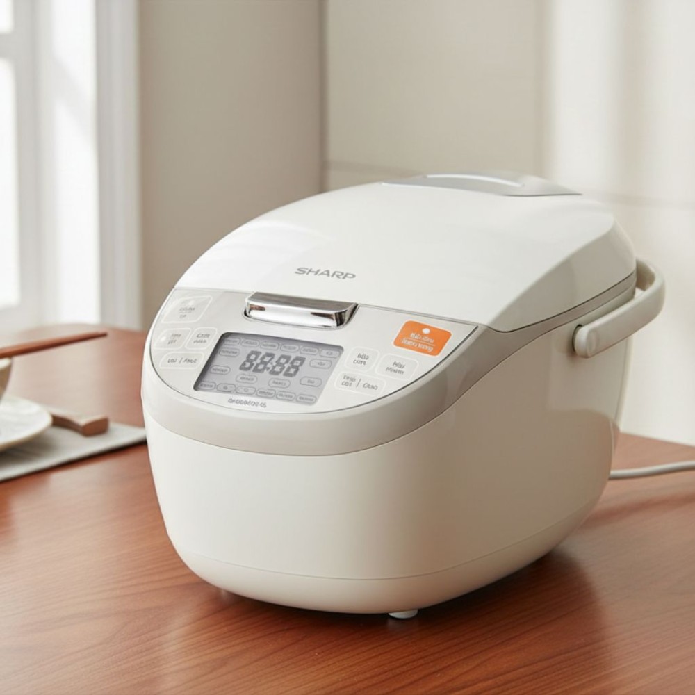Nồi cơm điện tử Sharp 1.8 lít KS-COM193EV-GL - Hàng chính hãng