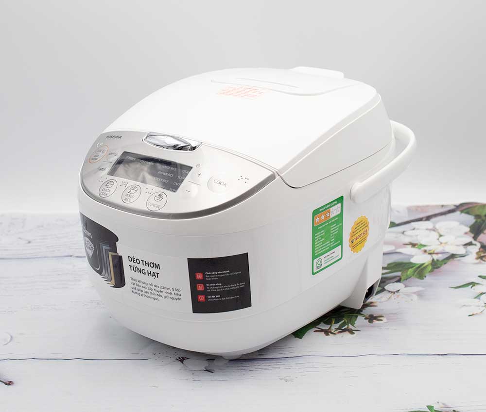 Nồi cơm điện tử Toshiba RC-18DH2PV(W) - Hàng chính hãng