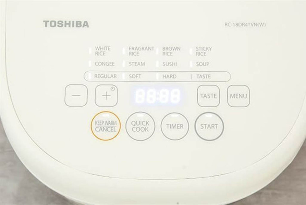 Nồi cơm điện tử Toshiba 1.8 lít RC-18DR4TVN(W) - Hàng chính hãng
