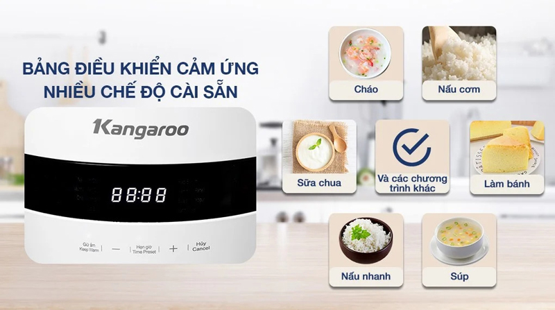 Nồi cơm điện tử Kangaroo KG18DR9 - Hàng chính hãng