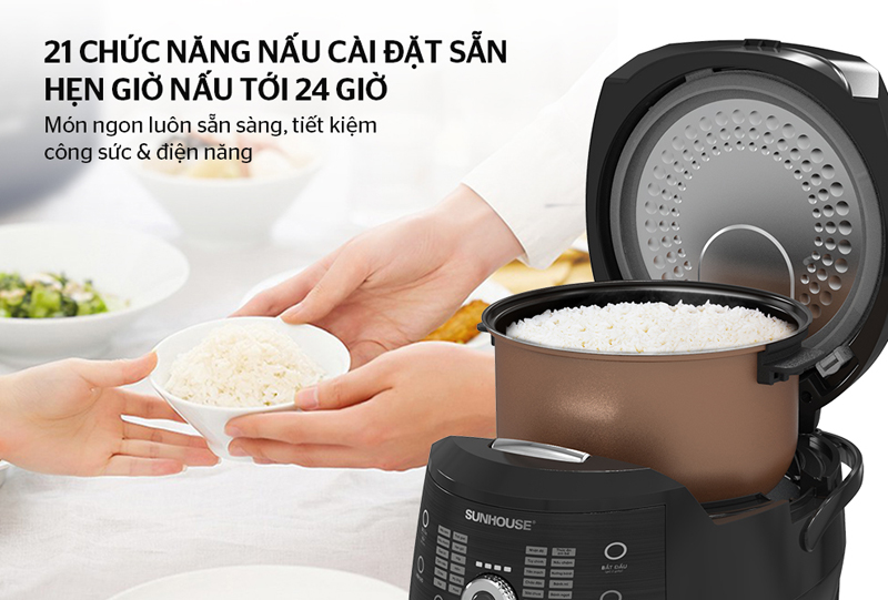 Nồi cơm điện tử Sunhouse SHD8911 - Hàng chính hãng