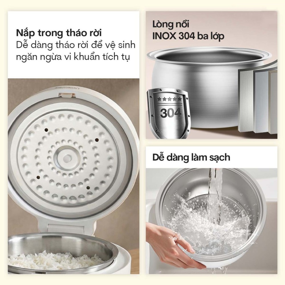 Nồi cơm điện tách đường Fujihome RC12LS - Hàng chính hãng