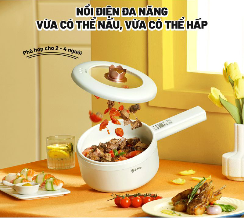 Nồi điện đa năng E-Pro VEP-DEC-SD04Z - Hàng chính hãng