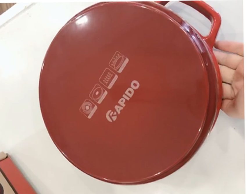 Nồi gang đúc 20cm Rapido RK20-RD - Hàng chính hãng