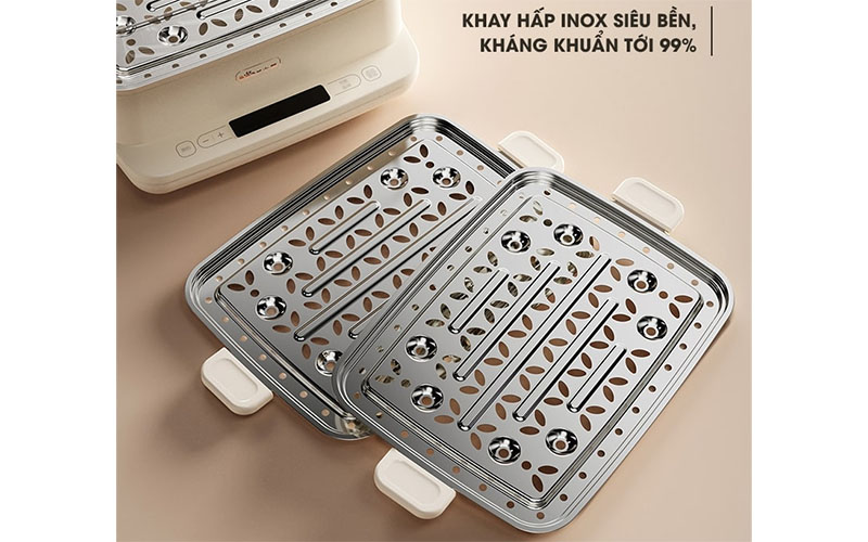 Nồi hấp điện 3 tầng Bear SB-NH12L - Hàng chính hãng