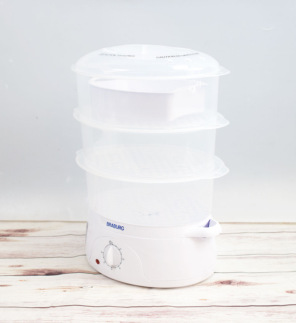 Nồi hấp điện 3 tầng Braburg B3K - Hàng chính hãng