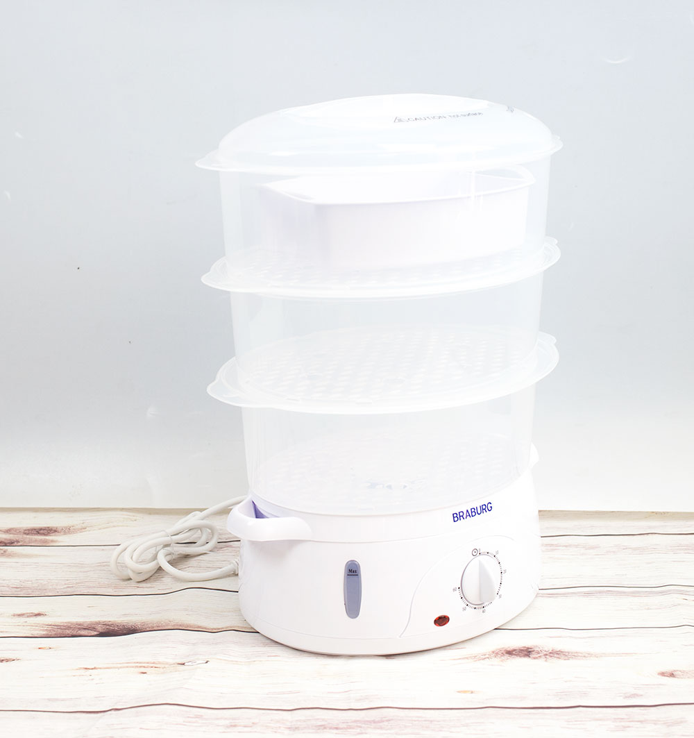 Nồi hấp điện 3 tầng Braburg B3K - Hàng chính hãng