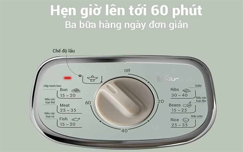 Nồi hấp và nấu lẩu điện đa năng Bear DZG-D80G5 - Hàng chính hãng