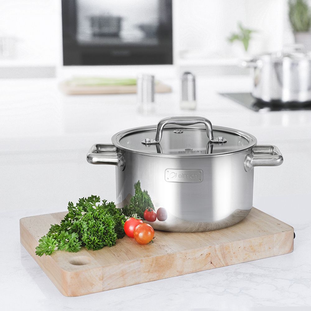 Nồi inox liền khối Elmich Trimax ECO EL-3991 size 16cm - Hàng chính hãng
