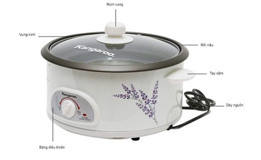Nồi lẩu điện Kangaroo KG270 - Hàng chính hãng