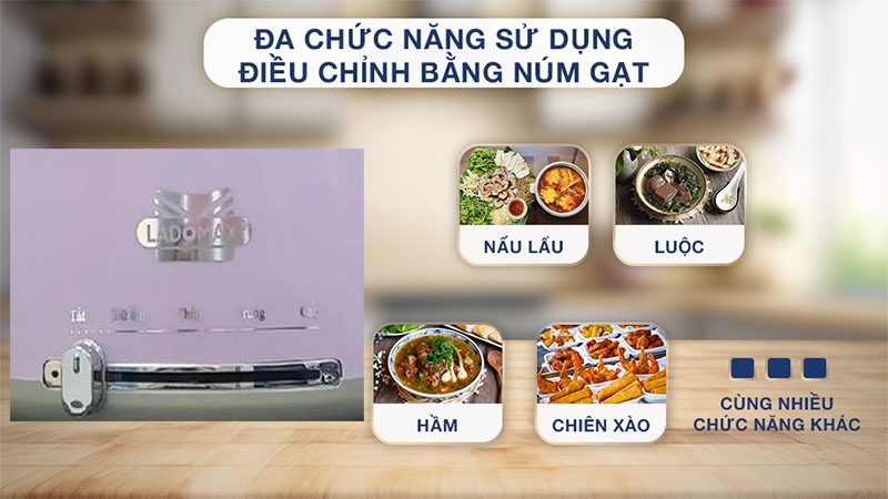 Nồi lẩu điện Ladomax HA-238 - Hàng chính hãng