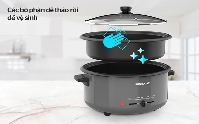 Nồi lẩu điện Sunhouse SHD4523 - Hàng chính hãng
