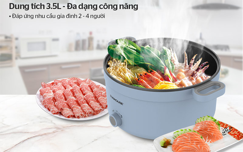 Nồi lẩu điện Sunhouse SHD4528 - Hàng chính hãng