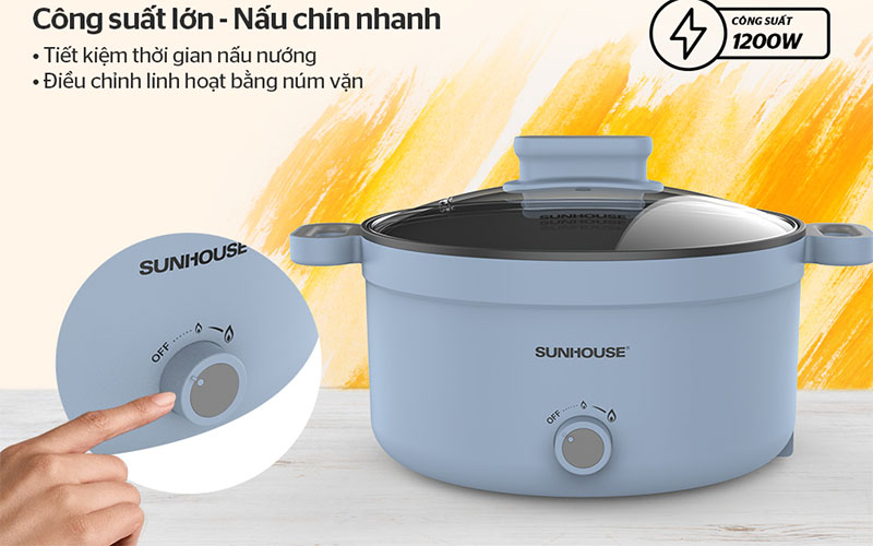 Nồi lẩu điện Sunhouse SHD4528 - Hàng chính hãng
