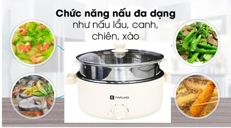 Nồi lẩu nướng hấp đa năng Tapuho TMP28 - Hàng chính hãng