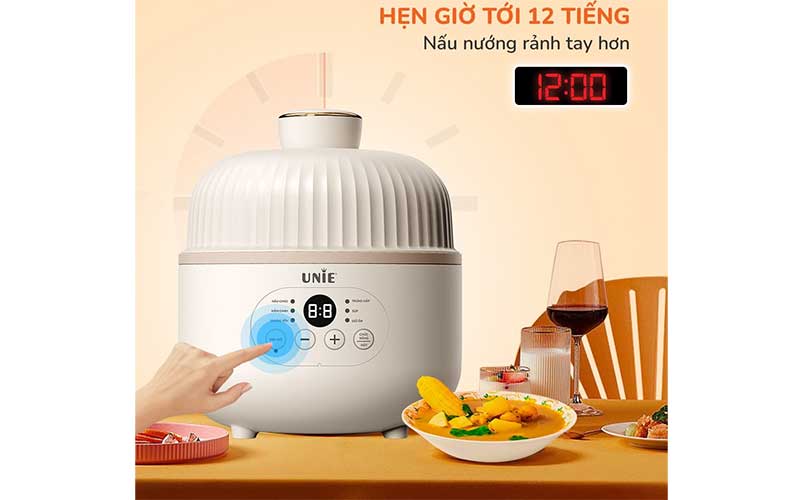 Nồi nấu chậm Unie USC08W - Hàng chính hãng
