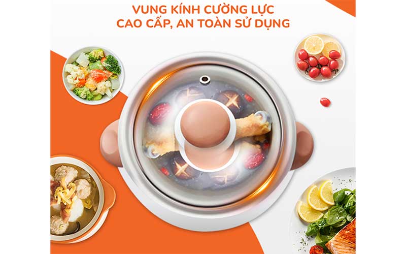 Nồi nấu chậm Unie USC10W - Hàng chính hãng