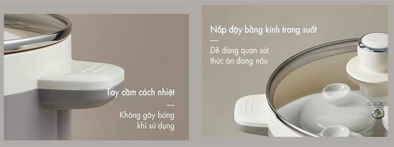 Nồi nấu chậm đa năng Bear DDZ-B25Q3 - Hàng chính hãng