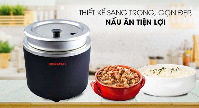 Nồi nấu súp dùng điện Berjaya BJY-11SK-BK - Hàng chính hãng