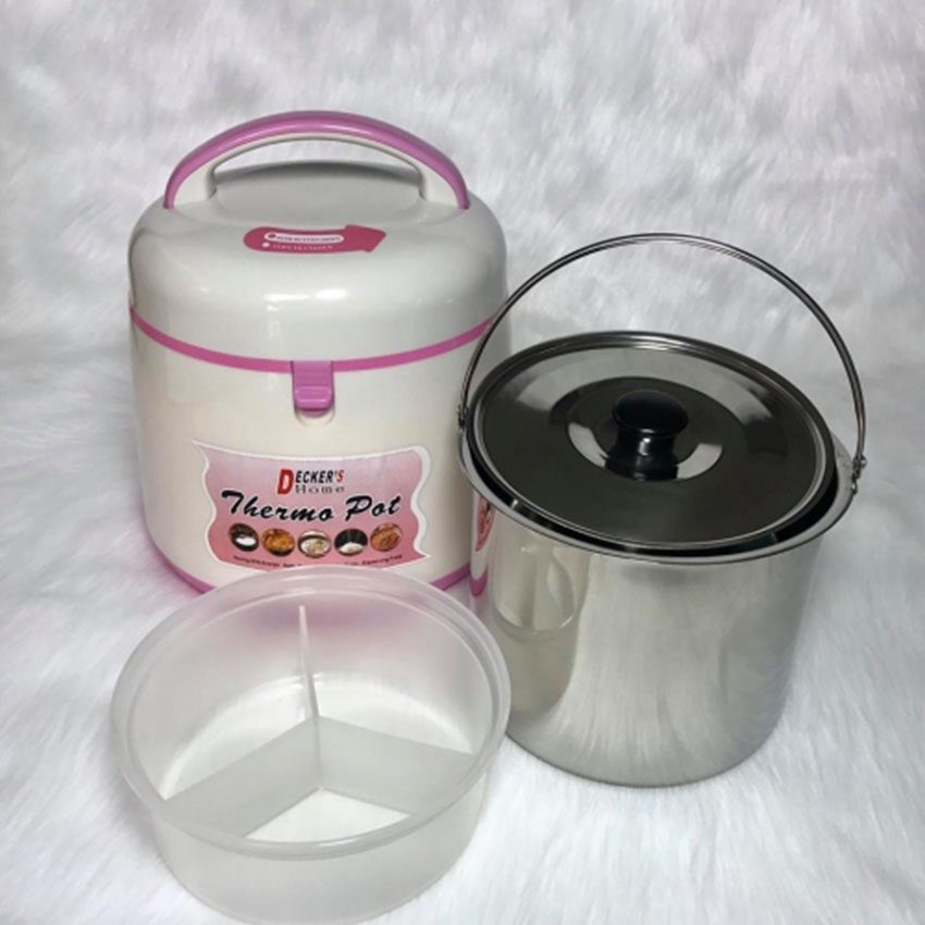 Nồi ủ chân không giữ nhiệt inox Decker's Home  Thermo Pot P2000 - 2.5C - Hàng chính hãng