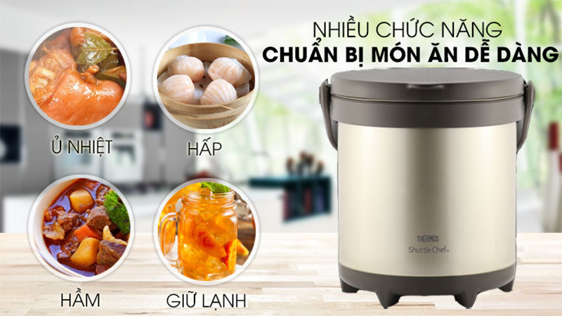 Nồi ủ giữ nhiệt Thermos TCRA-4500-GL - Hàng chính hãng