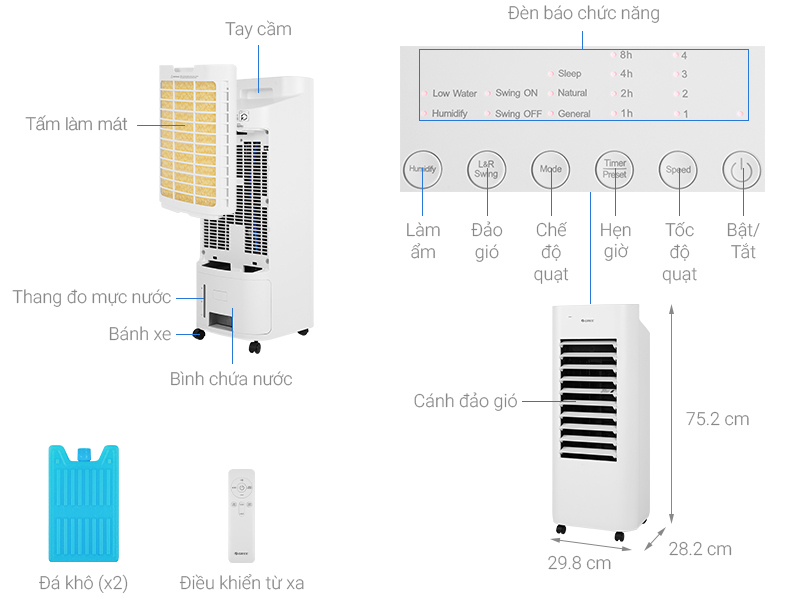Quạt điều hoà Gree KSWK-0603D  - Hàng chính hãng