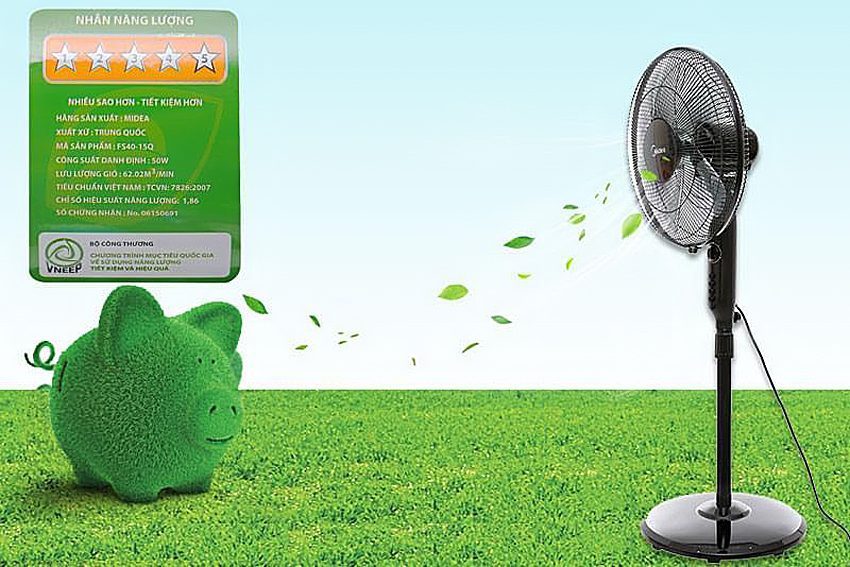 Quạt đứng Midea FS40-15Q - Hàng chính hãng