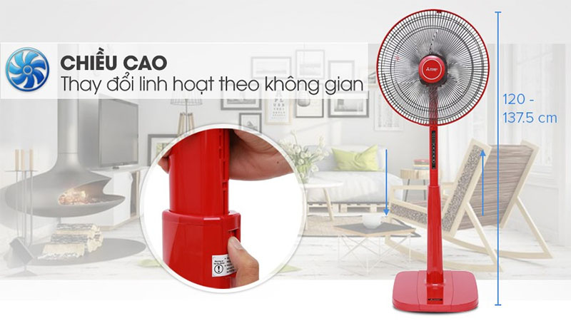 Quạt đứng Mitsubishi Electric LV16S-RA (CY-RD/ CY-GY) - Hàng chính hãng