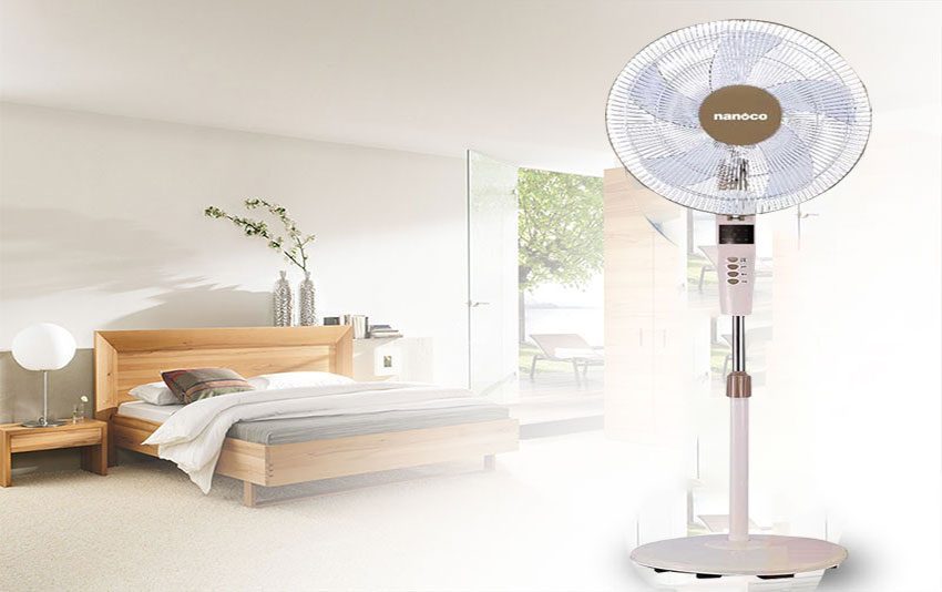 Quạt đứng Nanoco NSF1620BE-BL RC - Hàng chính hãng