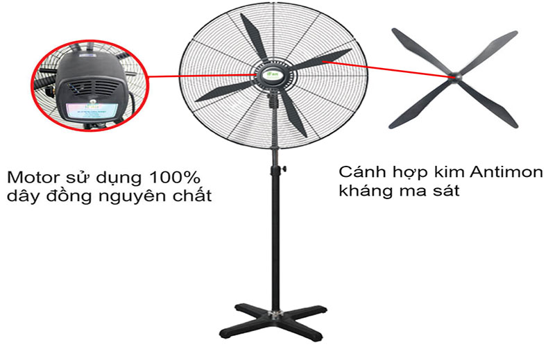 Quạt đứng công nghiệp iFan NS-75 PLUS  - Hàng chính hãng