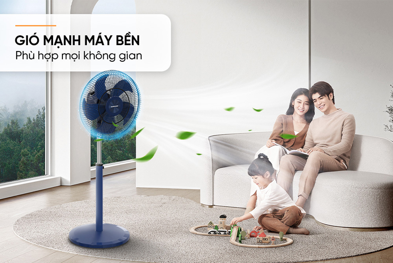 Quạt cây đứng Sunhouse 5 cánh SHD7352 - Hàng chính hãng