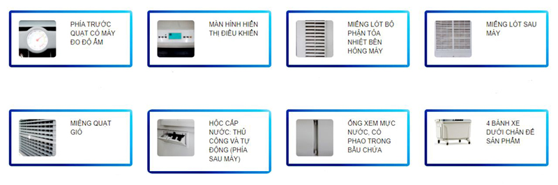 Quạt hơi nước Alaska A8000 - Hàng chính hãng