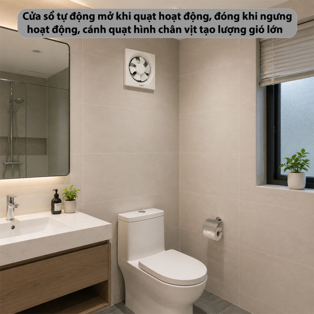 Quạt hút gắn tường 1 chiều Panasonic FV-20AU1 - Hàng chính hãng