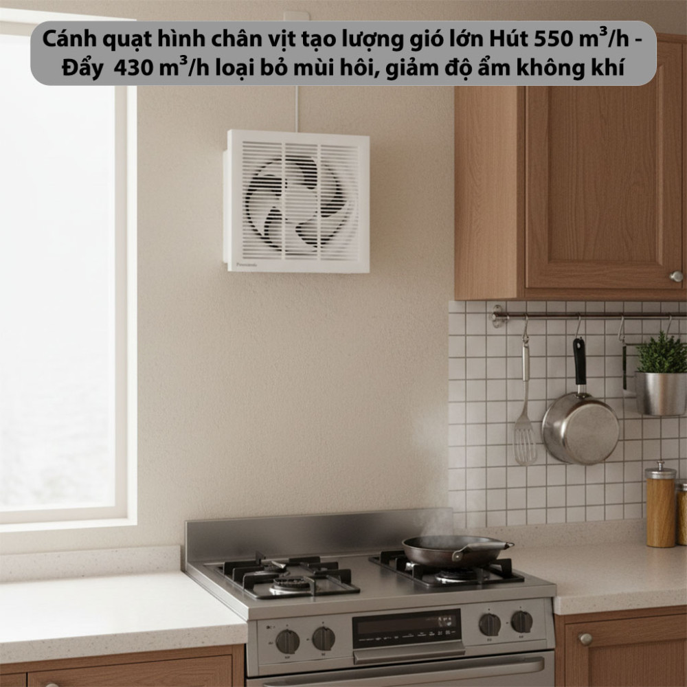 Quạt hút gắn tường 2 chiều có màn che Panasonic FV-20RL1 - Hàng chính hãng
