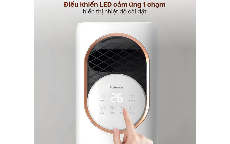 Quạt làm mát, sưởi ấm và tạo ẩm 4 mùa Fujihome AC01 - Hàng chính hãng