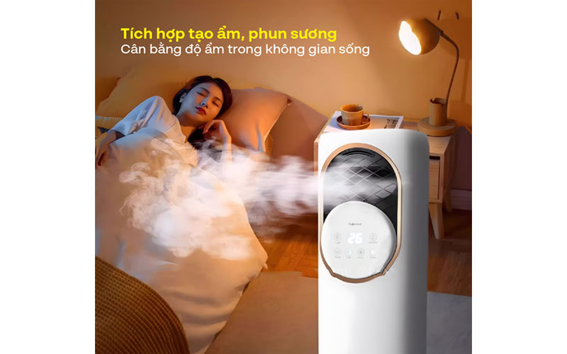 Quạt làm mát, sưởi ấm và tạo ẩm 4 mùa Fujihome AC01 - Hàng chính hãng