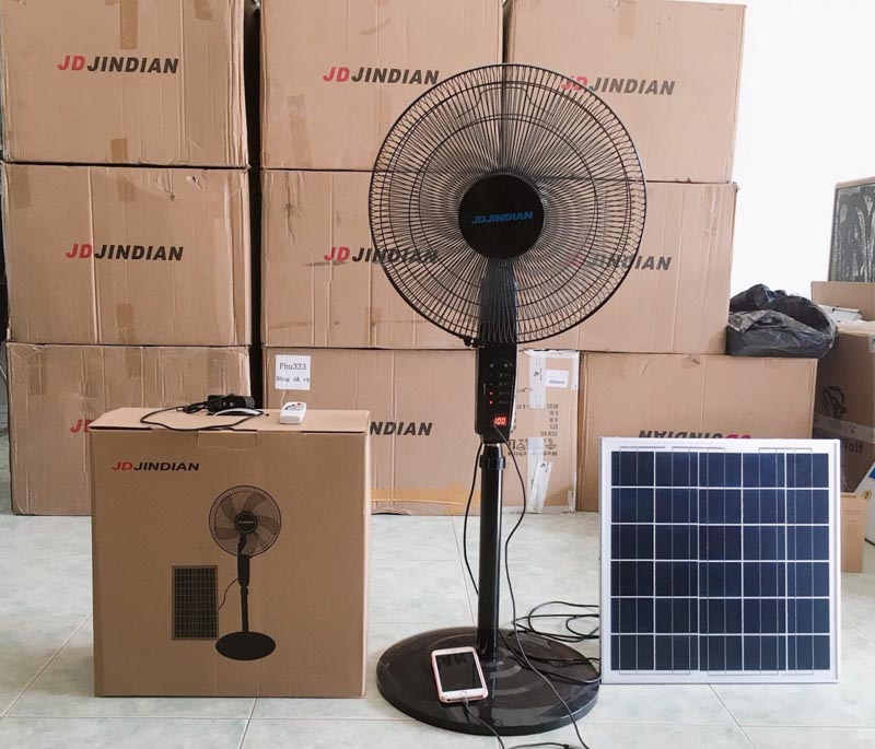 Quạt năng lượng mặt trời Jindian JD-S88 - Hàng chính hãng