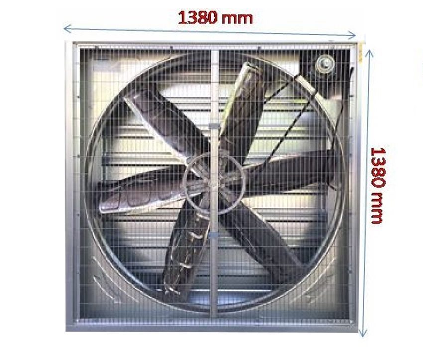 Quạt thông gió vuông gián tiếp Hasaki HSK 1380 - Hàng chính hãng