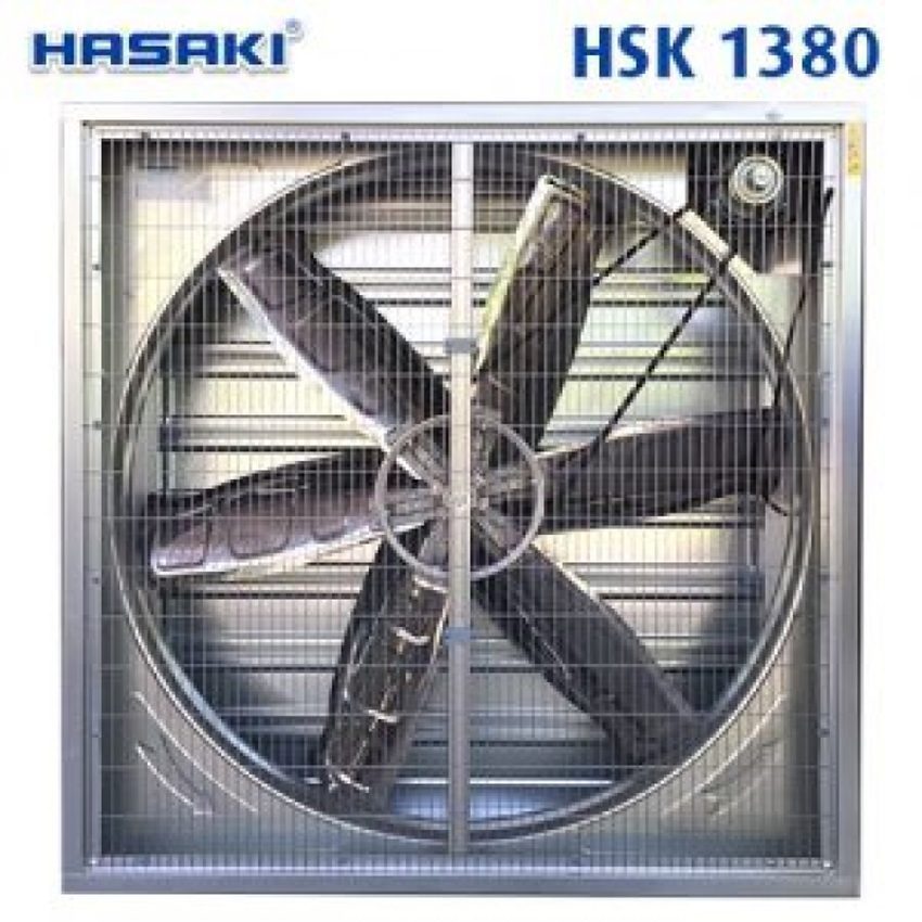 Quạt thông gió vuông gián tiếp Hasaki HSK 1380 - Hàng chính hãng
